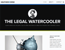 Tablet Screenshot of legalwatercoolerblog.com